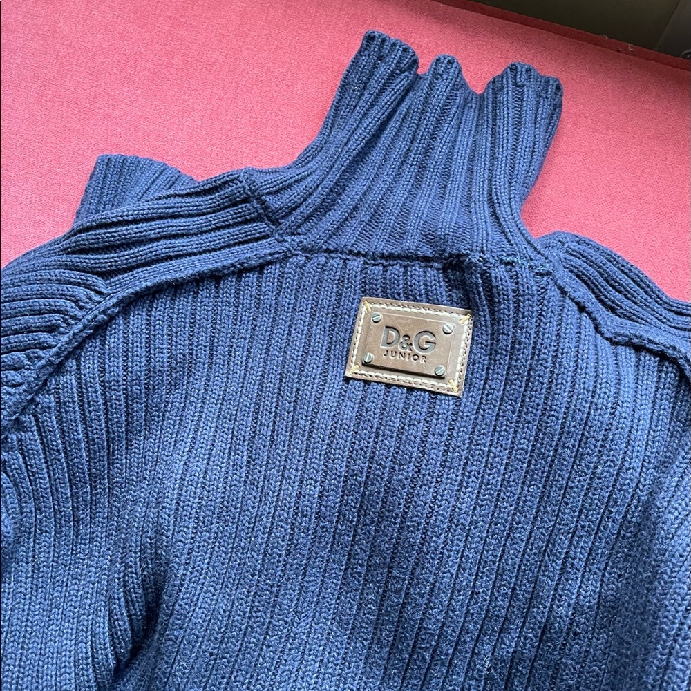 D&G Junior Wool Cotton Blended Sweater Sz M View 5
